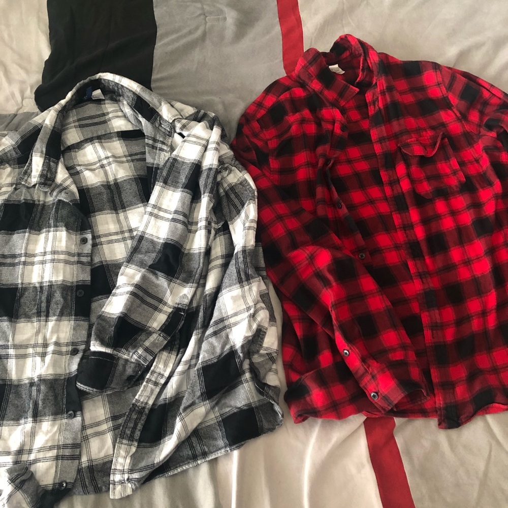 2 H&M Flannels - Not Sold Separately!